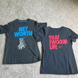 Lot of 2 Nike Boys T-Shirts - Size XS and Small